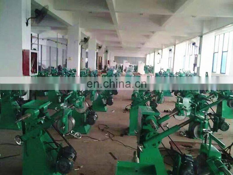 Two wheels abrasive belt brass metal grinding polishing machine