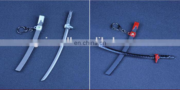 OW overwatch genji game cosplay knife keychain,movie star metal keychain