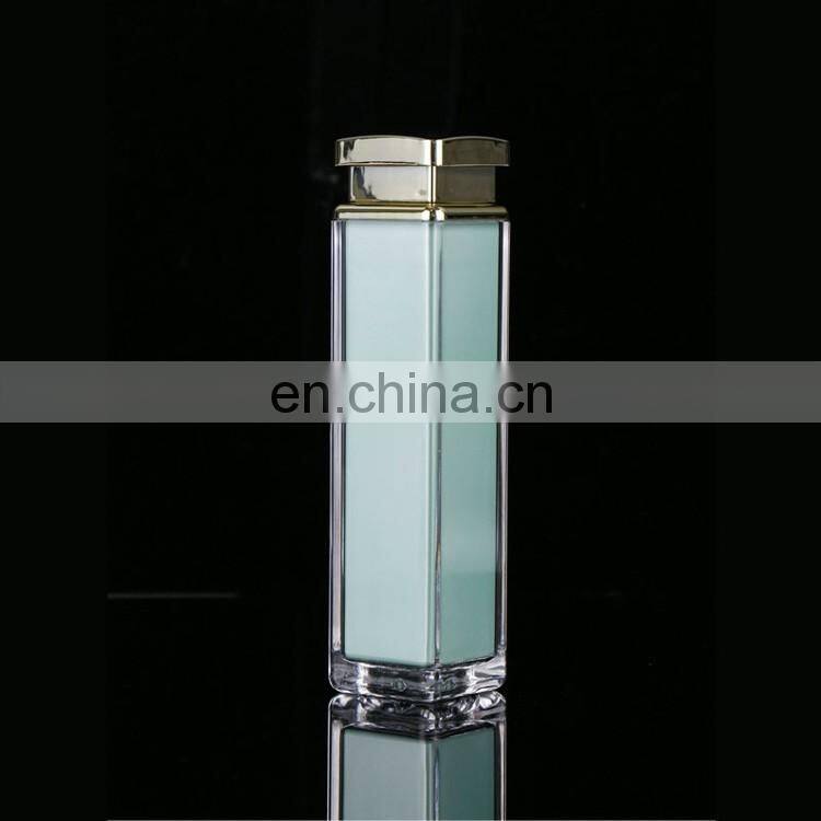 Custom design plexiglass acrylic plastic cosmetic quality goods packaging bottle
