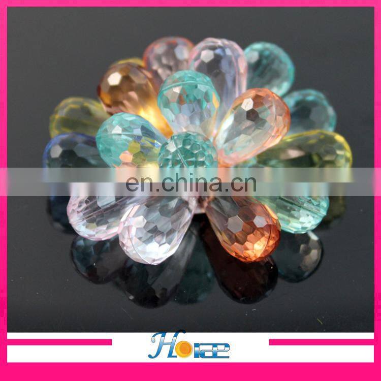 new fashion colorful handmade acrylic shoe flower for women shoe ornaments