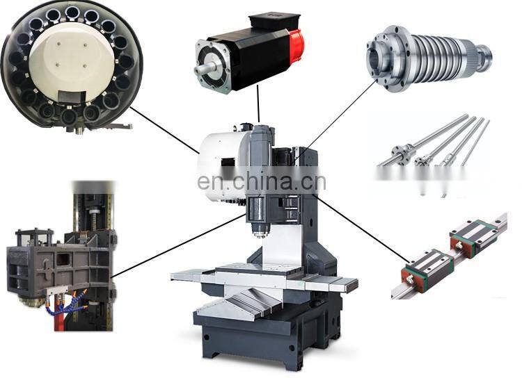 8000Rpm Spindle Speed Siemens GSK Fanuc Mitsubishi CNC Machining Center 3 Axis 4 Axes 5 Axis Metal Milling Machine For Sale