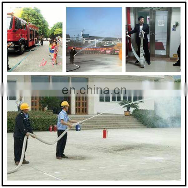 PVC Layflat Canvas fire fighting hose for safety use