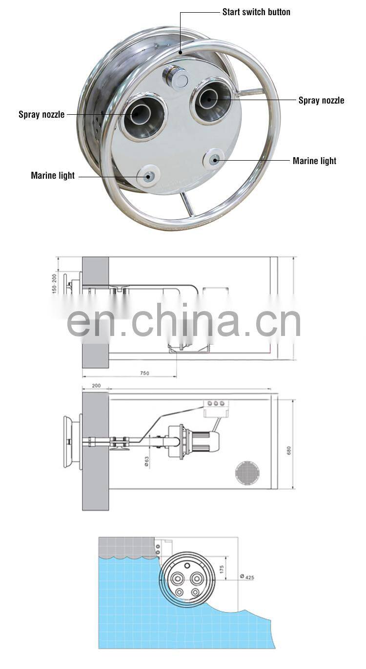 Aquatic Exercise Swimming Pool Swim Jet System