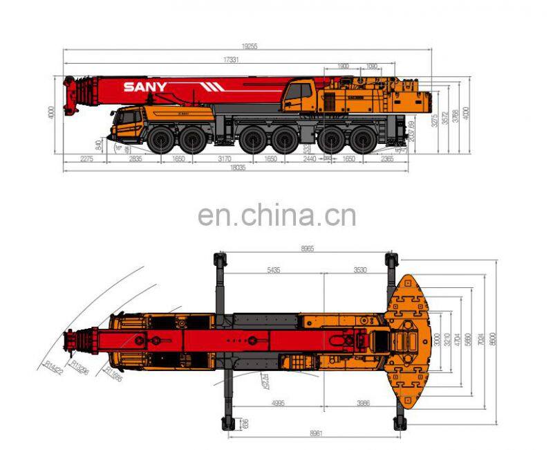 SANY Good Performance SAC3000 300T Lifting Load