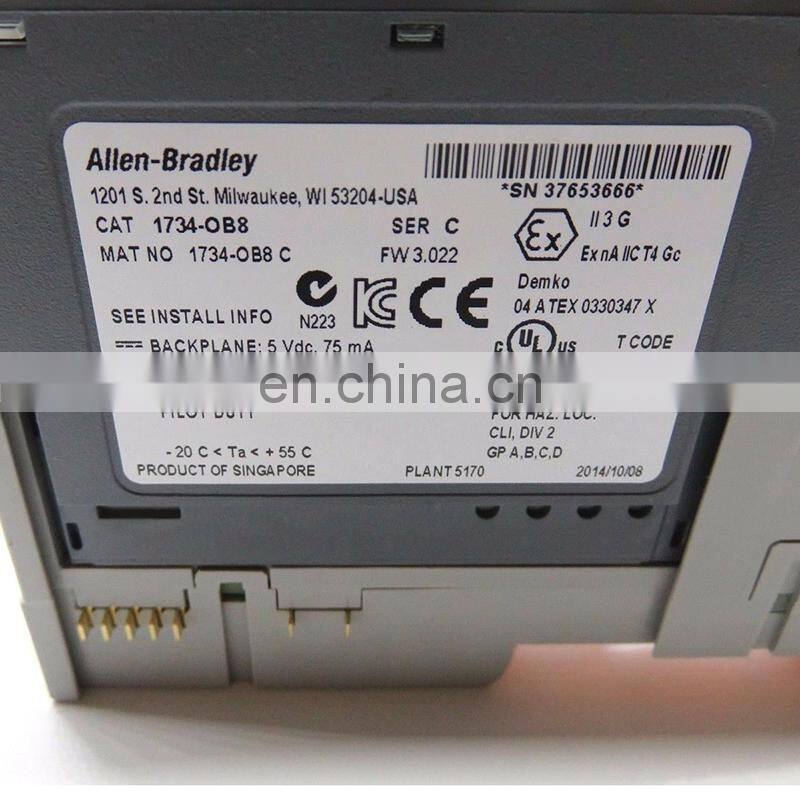 Electronic Equipment PLC rockwell Allen Bradley 1734-OB8 Ser C I/O Digital Output Module PLC controller