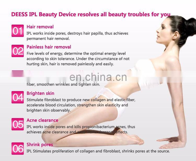 DEESS New products mini laser ipl hair removal skin care product for women