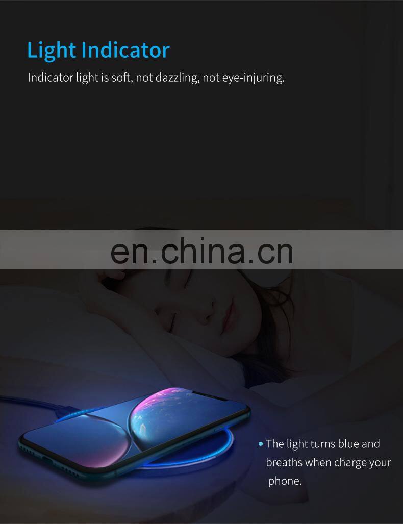 New Hot Sale Cell Phone wireless charger Fast Wireless Charging Station 10W Wireless Charger