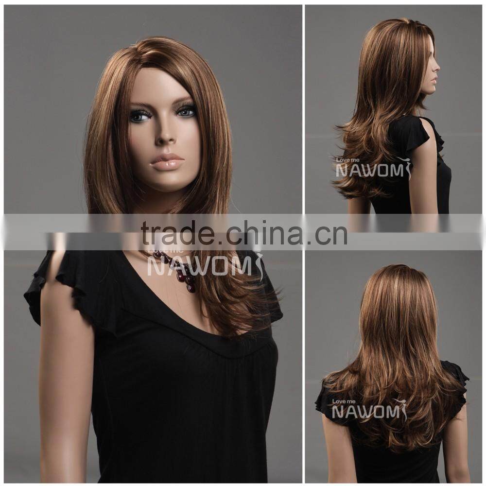 NAWOMI Wig 100% Japan's Hair Woman Wavy Blonde synthetic Wig 3612