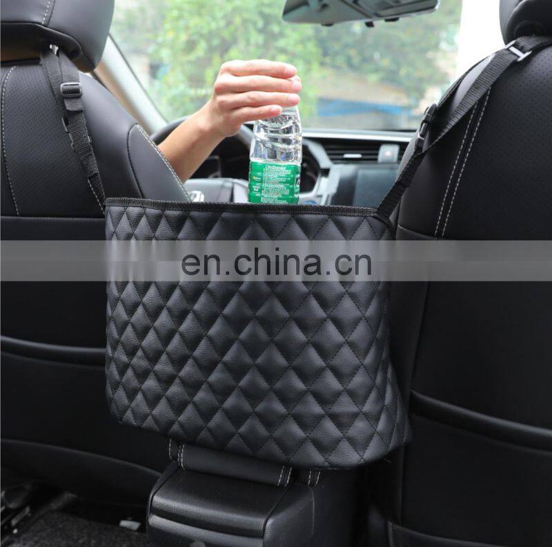 Car Net Pocket Handbag Holder Driver Storage Netting Pouch Handbag Holder Front Seat Storage Barrier of Backseat Pet Kids