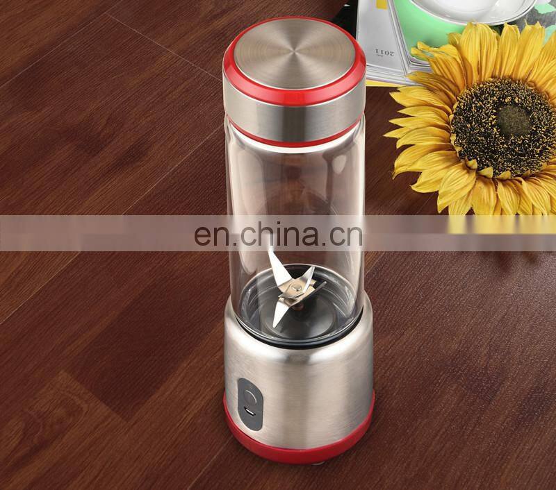 metal 450ml 6 Blades rechargeable usb juicer cup