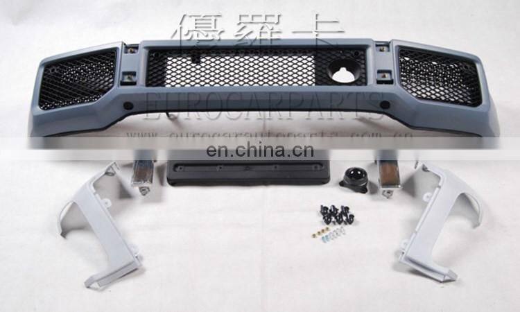 G CLASS W463 G55 G500 A-style body kit PP material front bumper fog light covers with LED front grille over fenders side mirrors