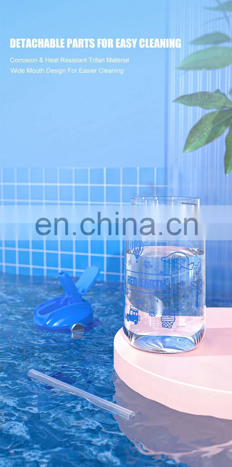 Gint 480ML Wholesale Custom Logo Portable Plastic Tritan Material Water Bottle with Cute Design