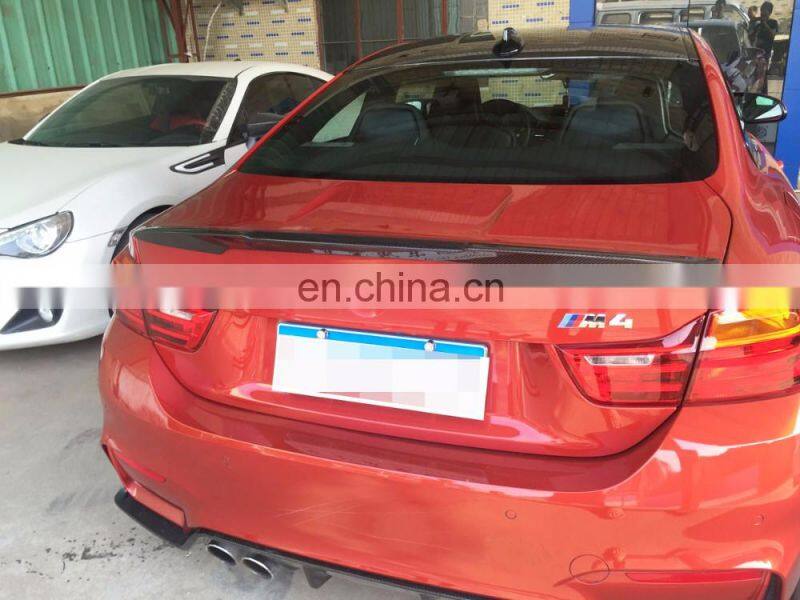 2014-2015 carbon fiber F32 428i 435i Coupe Trunk Spoiler Lip fit for BMW