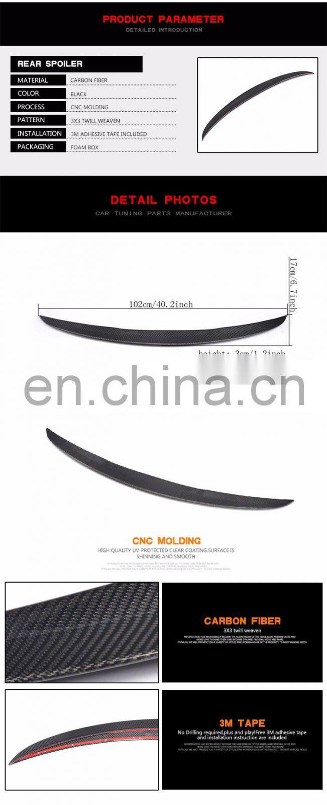 OEM Style Carbon Fiber Front Car Spoiler for Mercede s Ben z A-Class W176 13-17 (Fits:W176)