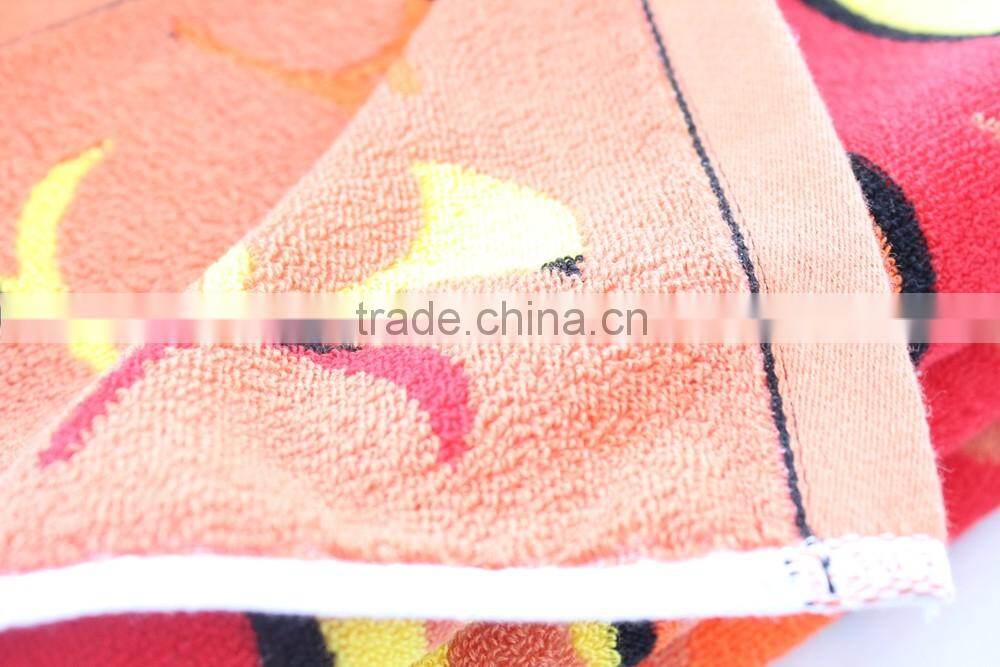 yarn-dyed custom design pattern jacquard pure cotton face towel