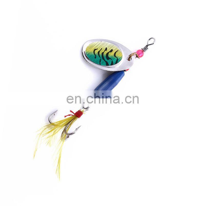 6pcs per set 6cm 8g Lifelike Bass Salmon Trout Fishing Spinners Kit