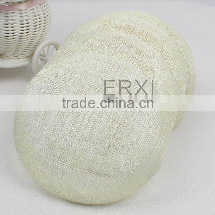 Ivory Sinamay Hat Fascinator Base Wholesale