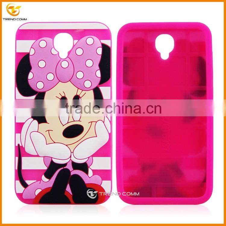 for alcatel one touch 6037 cute cartoon silicone back cover case
