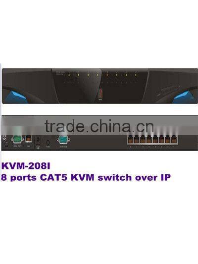 Cat5 KVM Switch with IP-based remote control 8 ports