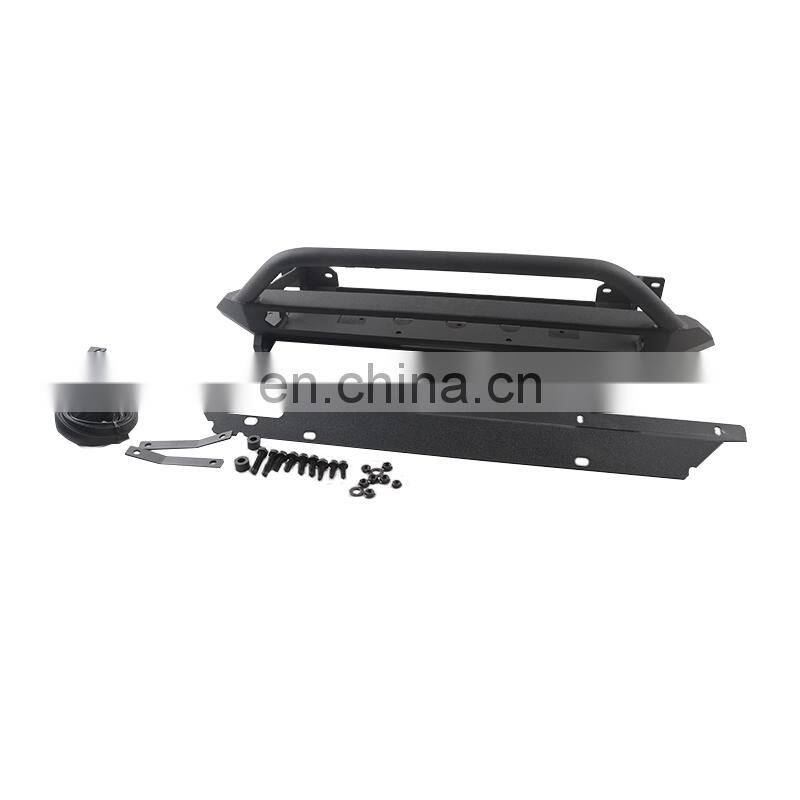 Car Black front bumper for Tacoma Steel bumper with U bar for Tacoma guard bull bar