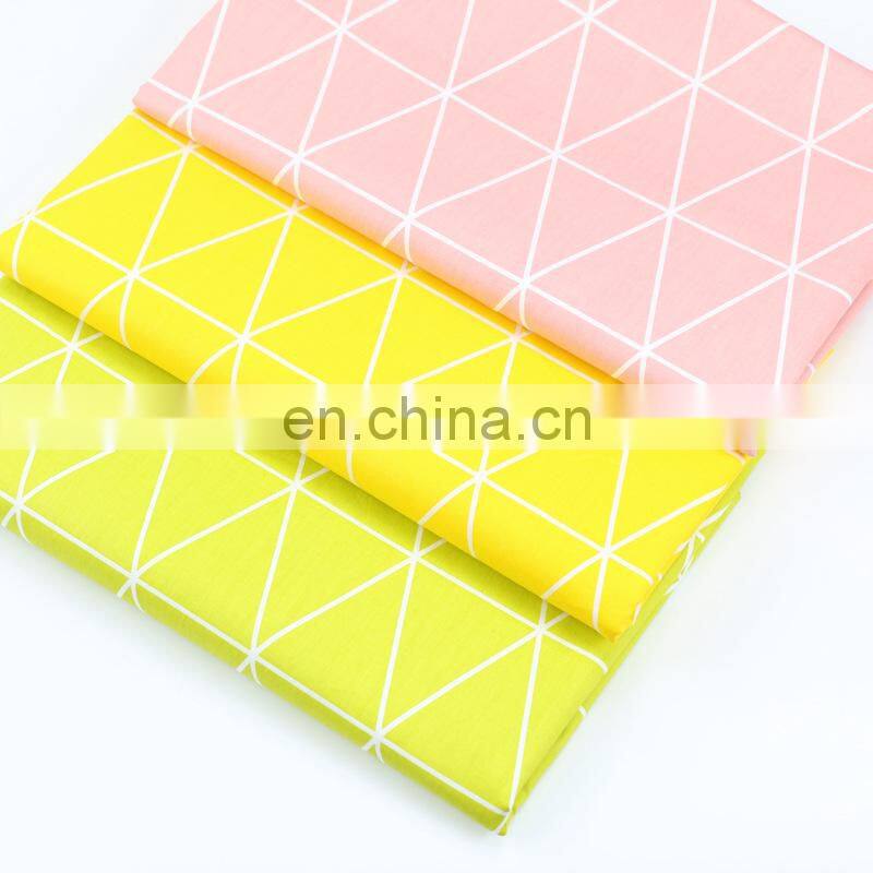 Geometric triangle printed cloth children's cotton cloth home textile bedding tablecloth pillow cotton fabric
