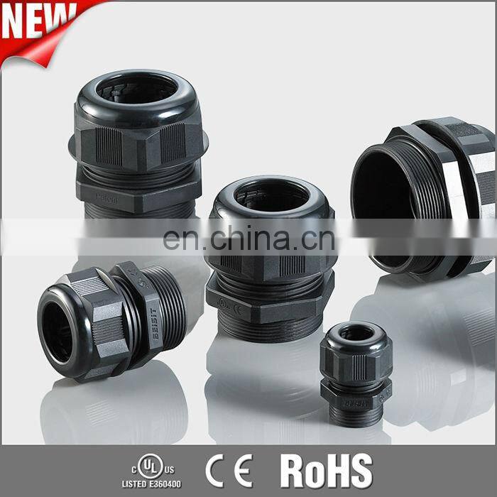 Flexible Conduit Fitting UL-94 PA V2 Nylon with V0 F1 Material for Option EPDM or NBR MG16-MG63 Pvc,nylon 94 V-0 / V-2 CE, ROHS