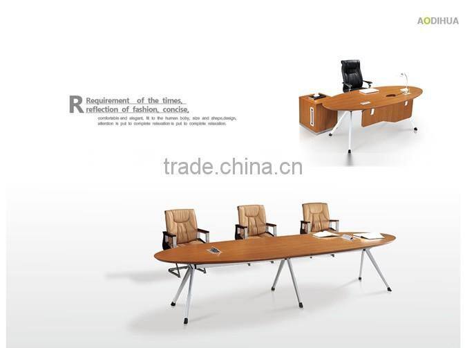 2015# latest design office modern conference table metal leg PS-207