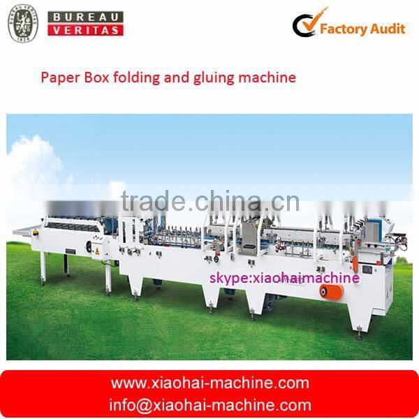automatic folding gluing machine for crash lock bottom boxes
