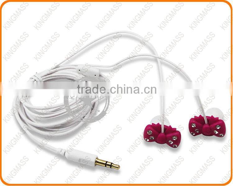 KINGMASS Sparkle Butterfly Bow Headphones