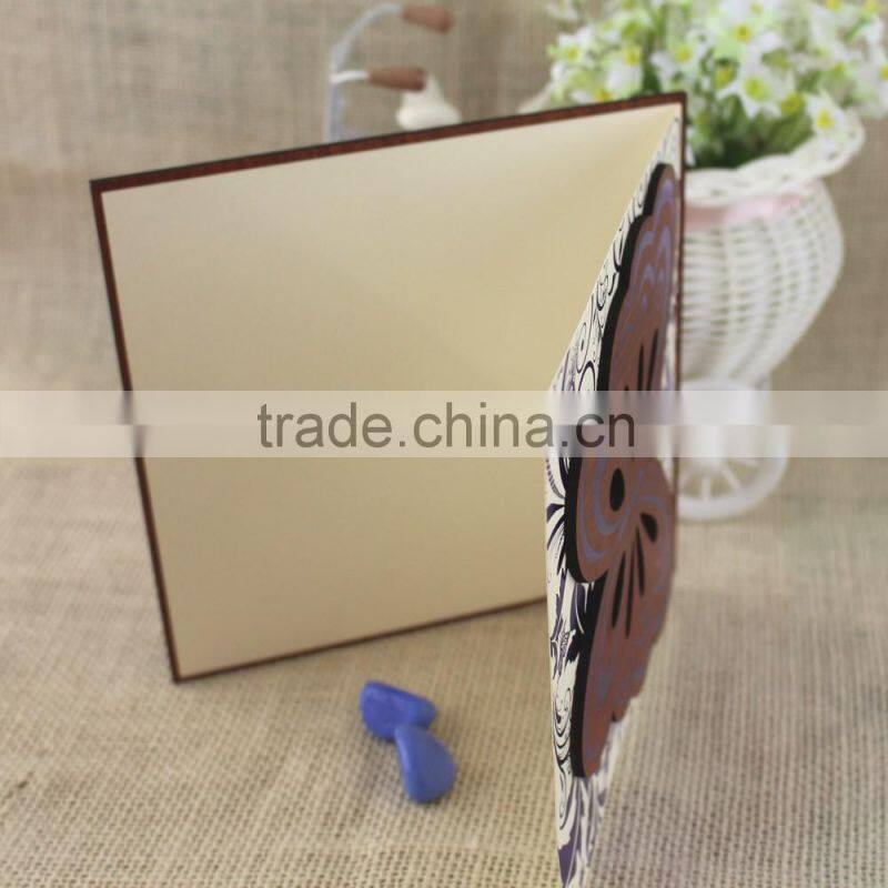 Top Quality Animal Theme Royal Butterfly Wedding Invitation Card Stock