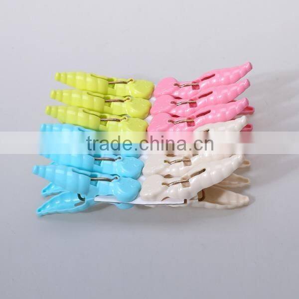 Multi-purpose plastic Strong clip clothes pegs 12pegs/set