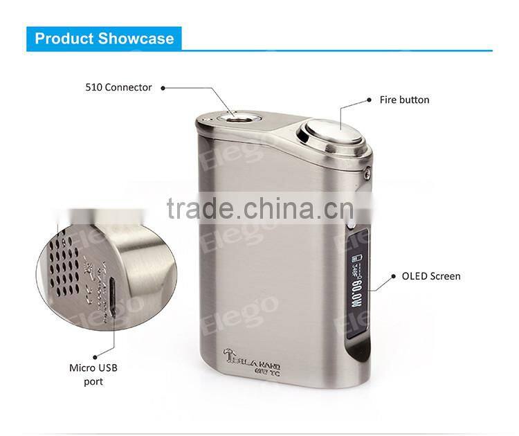 Fast Shipping 3500 mAh Tesla Nano 60W TC MOD Tesla Battery wholesale