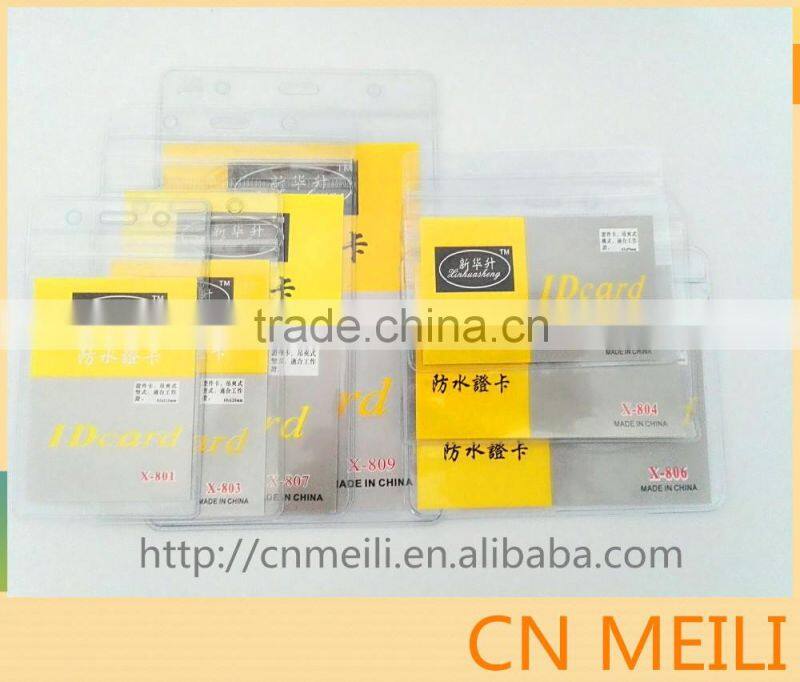 Transparent waterproof ID card holder
