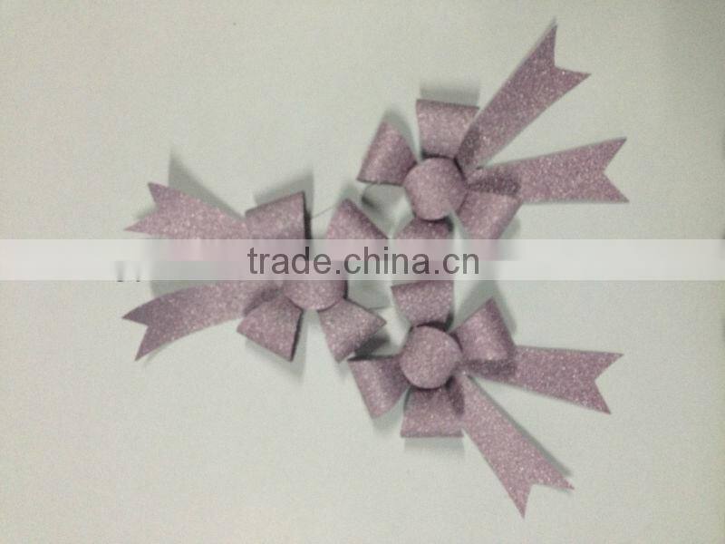 Beautiful White Printed& Embossed PP Butterfly Pull Bow/Curly Ribbon Butterfly bow/Star Ribbon Bow/Fancy Ribbon bow