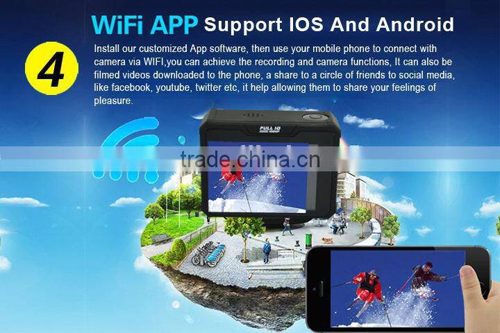 Hotsale Private Sport Camera 4K Wifi Action Camera Can Be Used Underwater 50M 1080P Sport DV