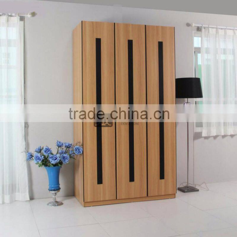 WD-036 3 Doors Modern Furniture Wardrobe Design