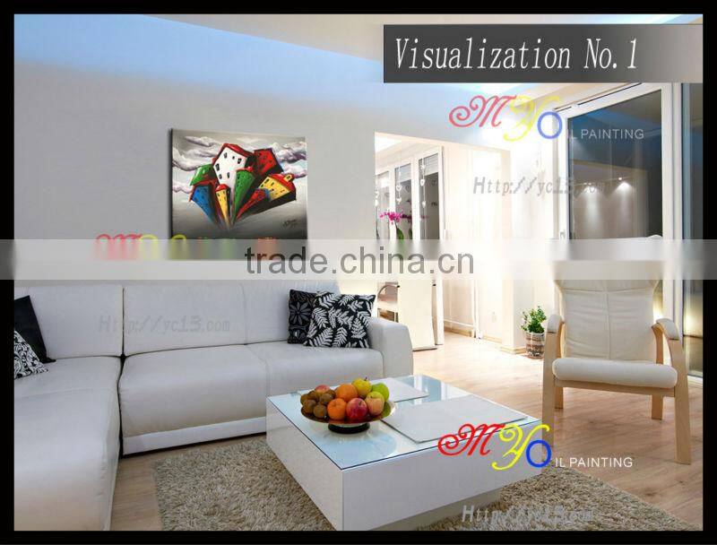 abstract sky huose oil painting on canvas for living room new design