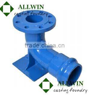 ductile iron double socket elbow for pvc pipe