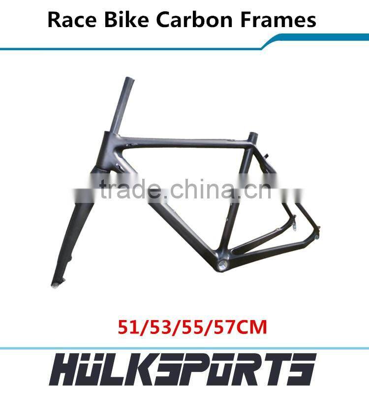 High-end 3K/UD carbon cyclocross frames V-brake race bike carbon frameset 51/53/55/57CM full carbon road bike frame