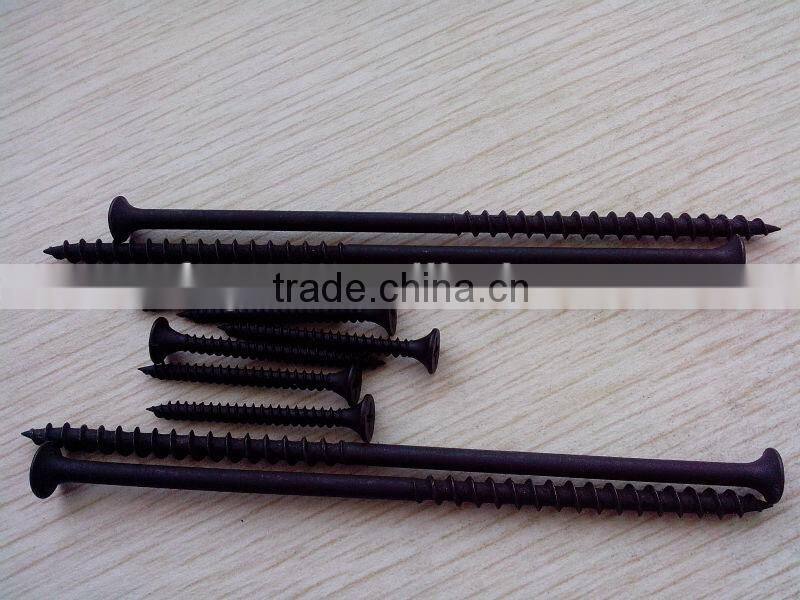 black phosphated drywall screws factory