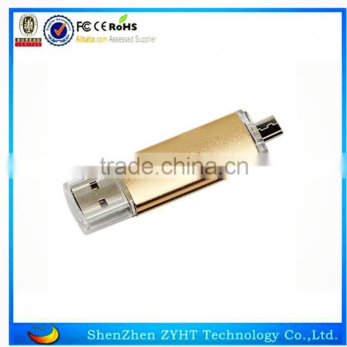 Fancy color bulk smart phone OTG usb flash drive wholesale