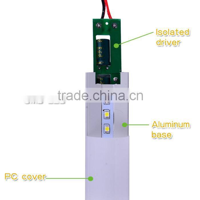 5 years warranty VDE full PC circle 360 degree rotatable frosted PC cover 100-270vac 1.2M 4ft 22w t8 led tube light