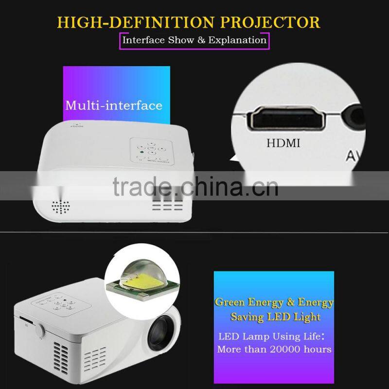 New Hot X6 MiNi LCD Home Theater Projector with 480*320p TV Function SD/VGA/HDMI/USB Port Better