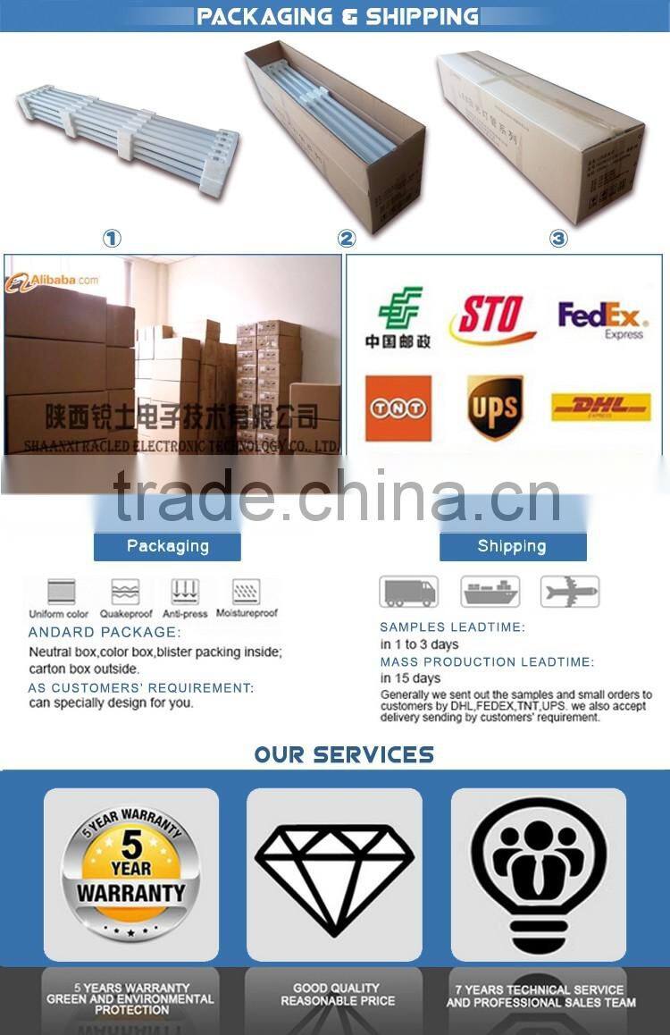 0.6m 0.9m 1.2m led tube 8W glass lamp
