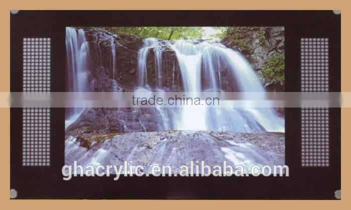 GH-P0018 arcylic wall mounted picture frames, wall clock picture frame