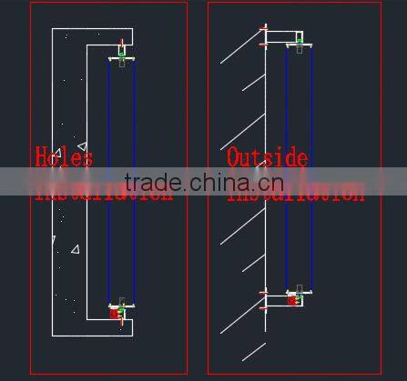 Aerofoil aluminum louver roof
