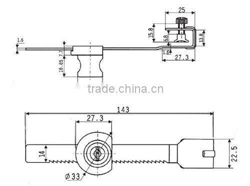 Sliding glass door lock(Big cylinder)