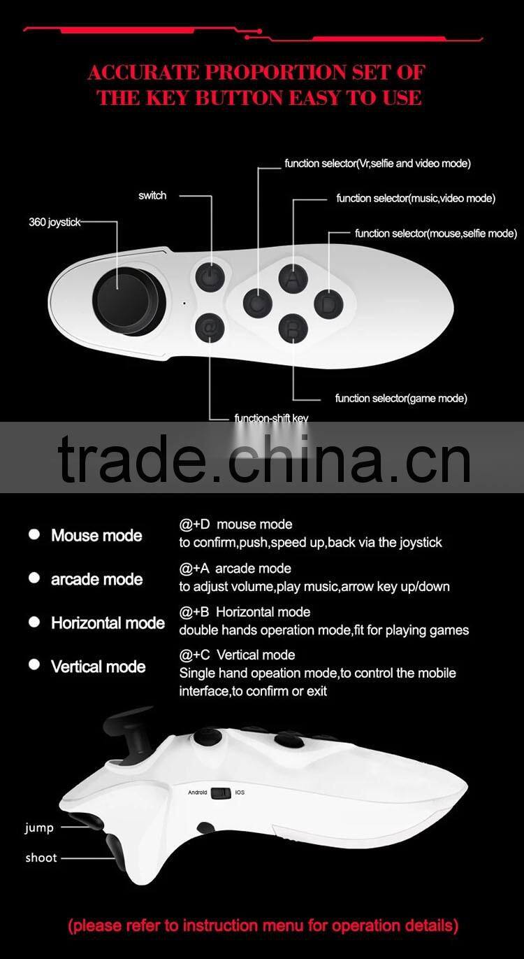 Remote control Bluetooth gamepad for cell phone, VR BOX, PC, TV