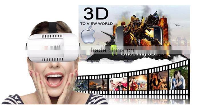 3D Virtual3D VR Reality VR Video Glasses Head Mount For Smartphone + Remote Gamepad