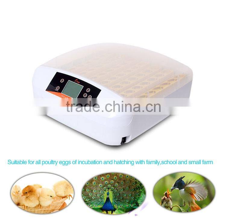 ALEX 12v 110V 220v Full Automtaic 56 solar chicken egg incubator made in china with new function of automatic egg test ( AI-56S)